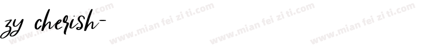 zy cherish字体转换